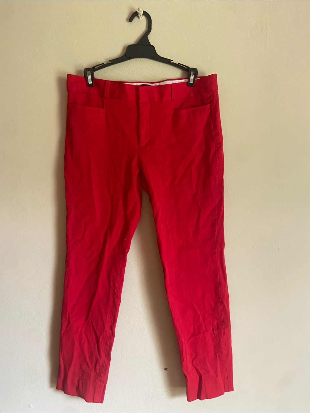 Banana Republic Red Slim Chinos